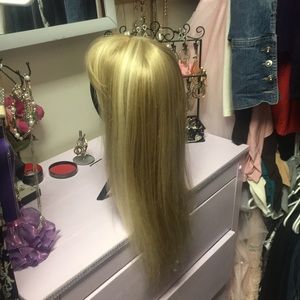 Long blond wig